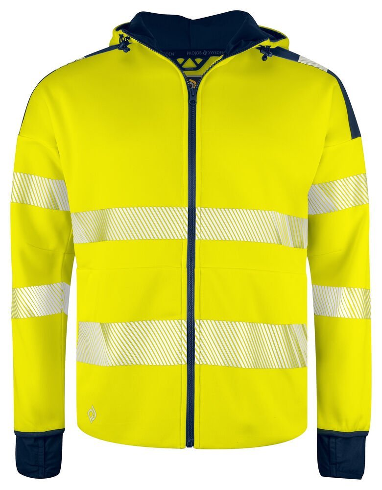 6110 SWEATSHIRT FULL ZIP CAPUCHE - EN ISO 20471 CLASSE 3/2
