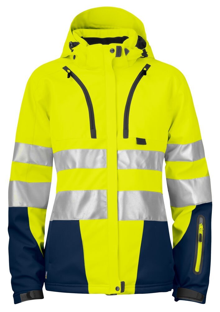 6424 PARKA SOFTSHELL DOUBLEE FEMME - EN ISO 20471 CLASSE 3/2