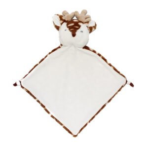 Doudou Plat Biche Snowflake – Une Douceur de Forêt à Personnaliser