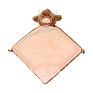 Doudou Plat Vache Highland Rugged Rufus – Douceur Sauvage