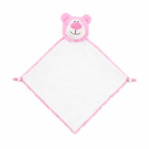 Doudou Plat Ours Rose Cubbyford – Un Câlin de Tendresse à Personnaliser