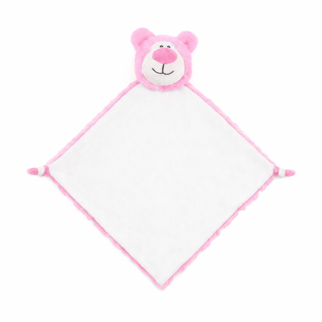 Doudou Plat Ours Rose Cubbyford – Un Câlin de Tendresse à Personnaliser