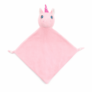 Doudou Plat Licorne Rose Starflower – Un Rêve Rose à Personnaliser