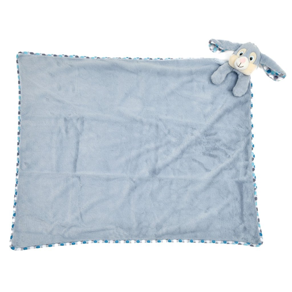 Grande Couverture Lapin Bleu Clovis Brampton – Un Doux Nuage à Personnaliser