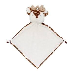Doudou Plat Biche Snowflake – Une Douceur de Forêt à Personnaliser