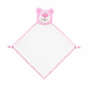 Doudou Plat Ours Rose Cubbyford – Un Câlin de Tendresse à Personnaliser