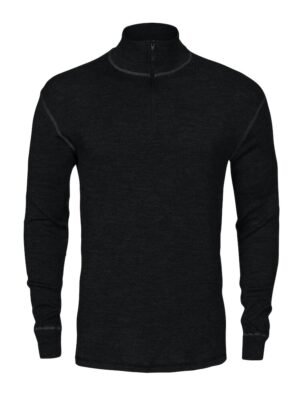 Sous-vêtement 3107 SOUS VETEMENT THERMO REGULATEUR COL ZIP MERINOS Projob noir