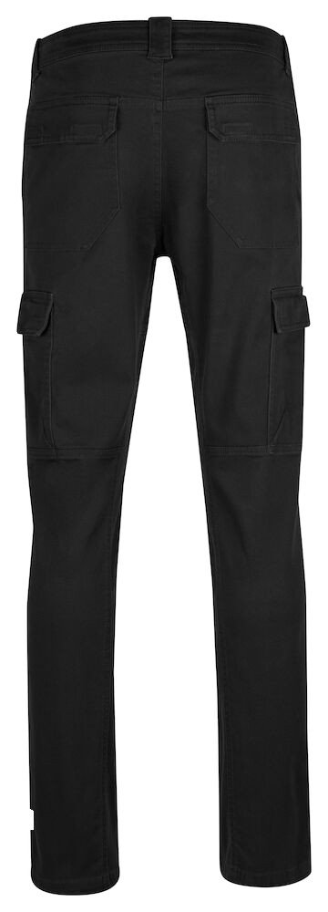 Pantalon Cargo Pocket Stretch Clique noir - vue 4