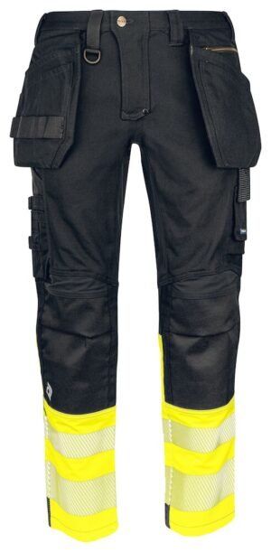 Pantalon 6525 PANTALON COTON POLYESTER EN ISO 20471 CLASSE 1 Projob jaune fluo