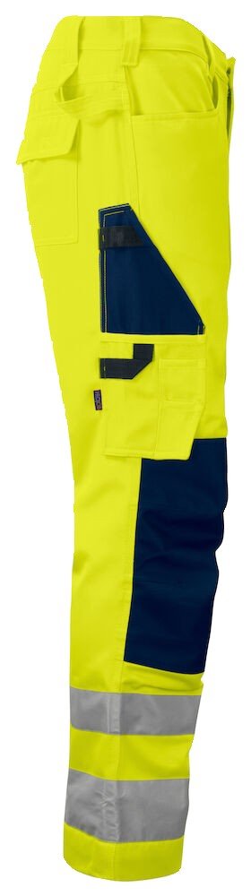 Pantalon 6532 PANTALON POLYCOTON PRIO - EN ISO 20471 CLASSE 2 Projob jaune citron - vue 3