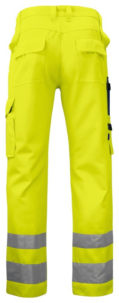 Pantalon 6532 PANTALON POLYCOTON PRIO - EN ISO 20471 CLASSE 2 Projob jaune citron - vue 4