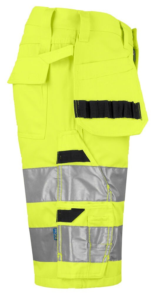 Short 6535 SHORTS - EN ISO 20471 CLASSE 2/1 Projob jaune fluo - vue 2