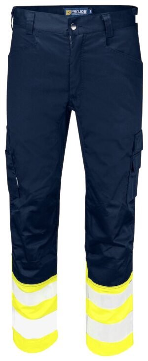 Pantalon de travail 6537 PANTALON DE SERVICE STRETCH EN ISO 20471 CLASSE 1 Projob jaune citron