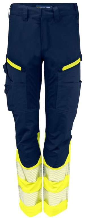 Pantalon de travail 6538 PANTALON DE SERVICE STRETCH FEMME EN ISO 20471 CLASSE 1 Projob jaune citron