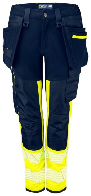 Pantalon de travail 6543 PANTALON STRETCH FEMME EN ISO 20471 CLASSE 1 Projob jaune citron