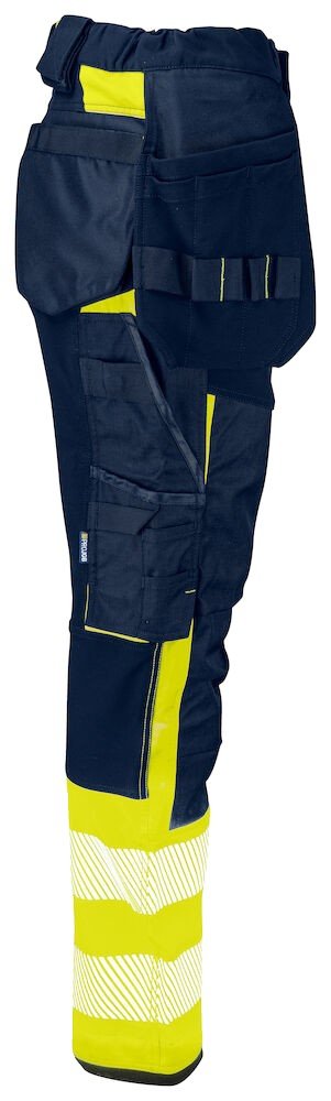 Pantalon de travail 6543 PANTALON STRETCH FEMME EN ISO 20471 CLASSE 1 Projob jaune citron - vue 3