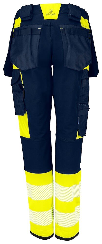 Pantalon de travail 6543 PANTALON STRETCH FEMME EN ISO 20471 CLASSE 1 Projob jaune citron - vue 5