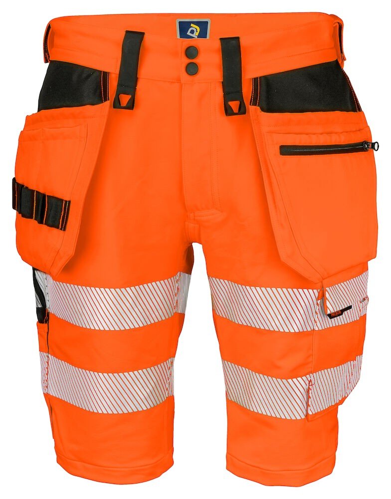 Short 6575 SHORT STRETCH EN ISO 20471 CLASSE 2/1 Projob orange/noir