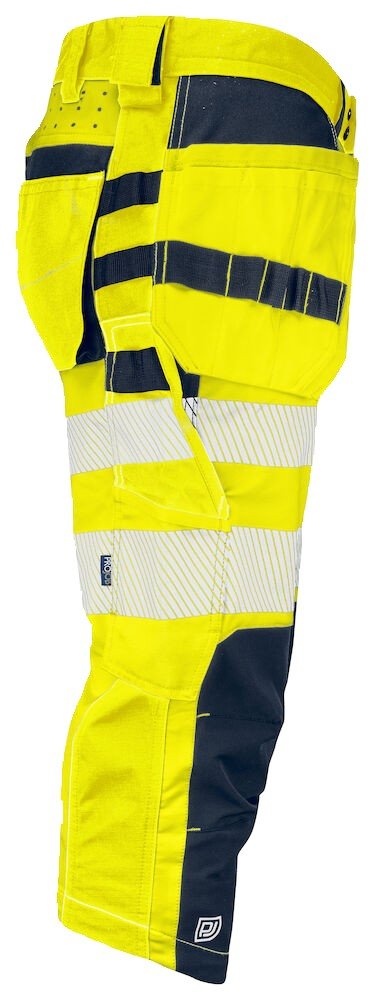 Pantalon 6577 PANTACOURT EN ISO 20471 CLASSE 2/1 Projob jaune citron - vue 3