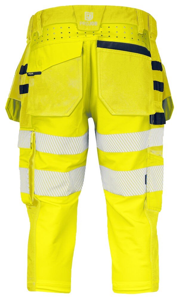 Pantalon 6577 PANTACOURT EN ISO 20471 CLASSE 2/1 Projob jaune citron - vue 5