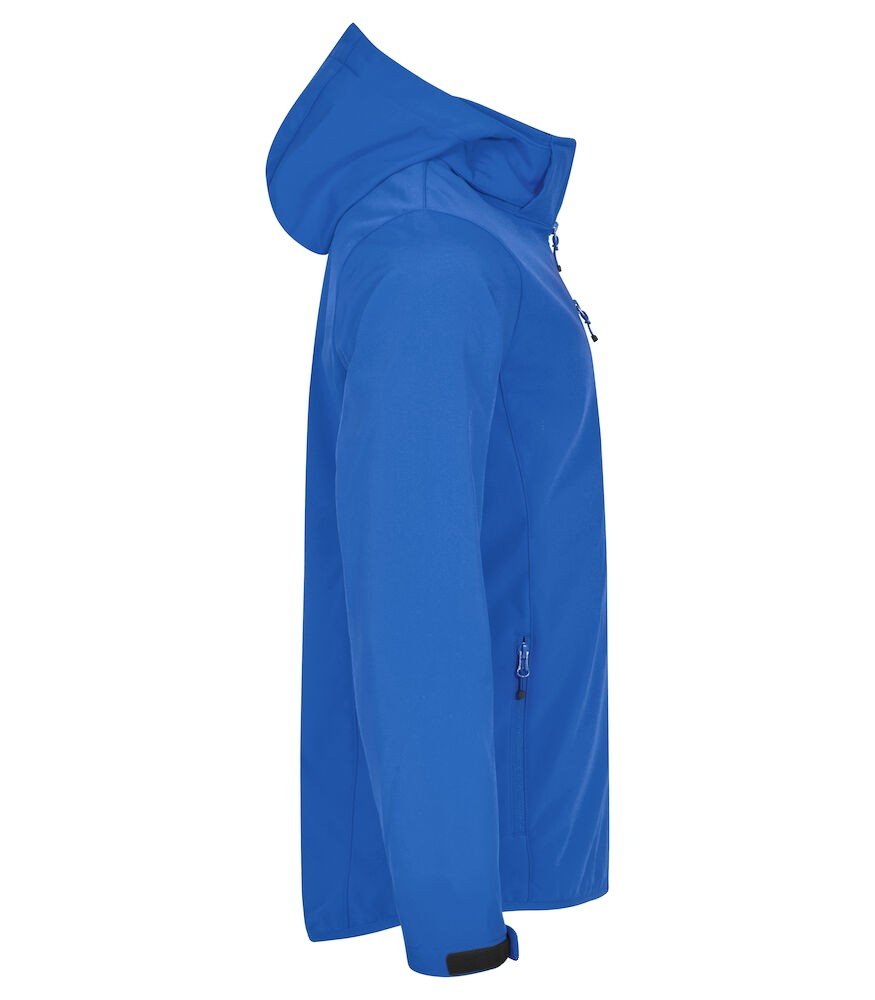 Manteaux Classic Softshell Hoody Clique bleu royal - vue 2