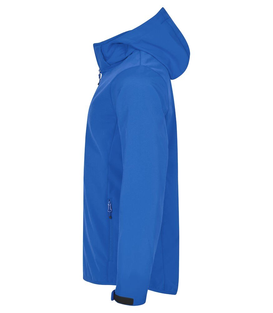 Manteaux Classic Softshell Hoody Clique bleu royal - vue 3