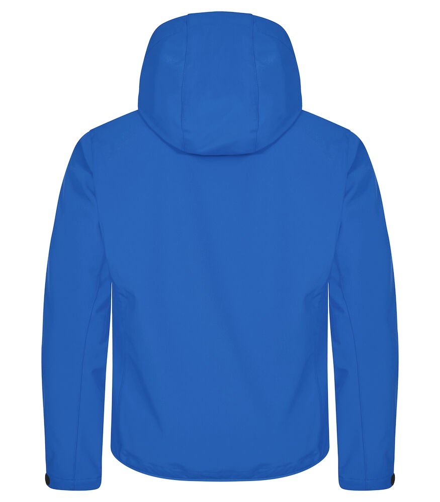 Manteaux Classic Softshell Hoody Clique bleu royal - vue 4