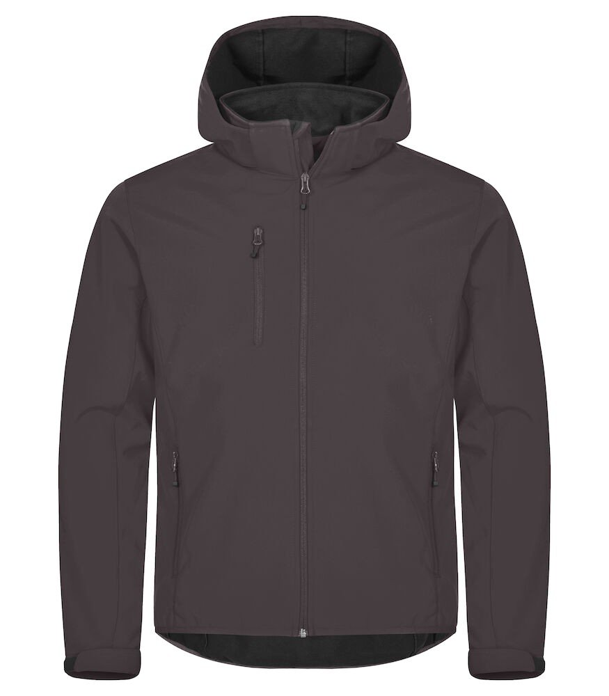 Manteaux Classic Softshell Hoody Clique gris foncé
