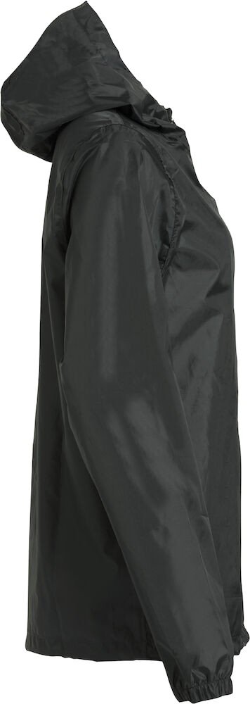 Manteaux Basic Rain Jacket Clique noir - vue 2