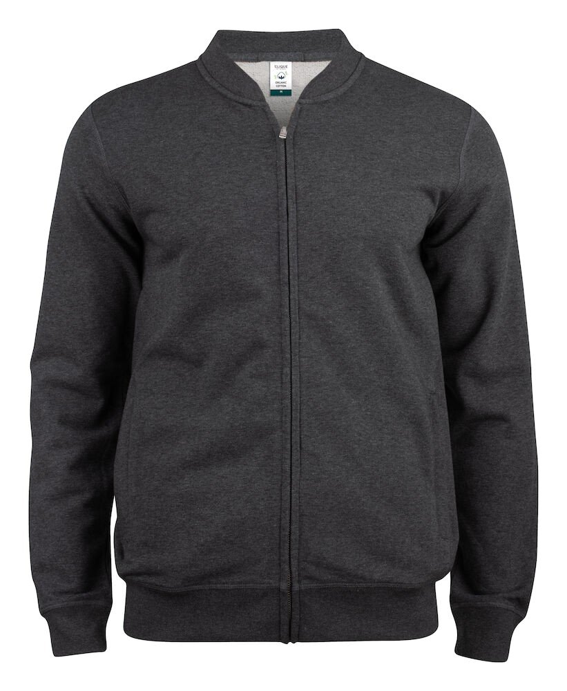 Sweatshirt Premium OC Cardigan Clique gris anthracite mélange