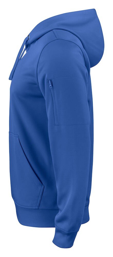 Sweatshirt Basic Active Hoody Clique bleu royal - vue 3