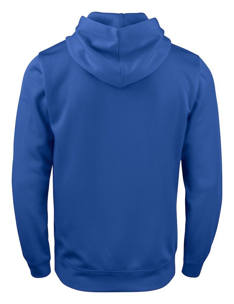 Sweatshirt Basic Active Hoody Clique bleu royal - vue 4