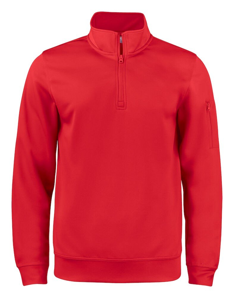 Sweatshirt Basic Active Half Zip Clique rouge