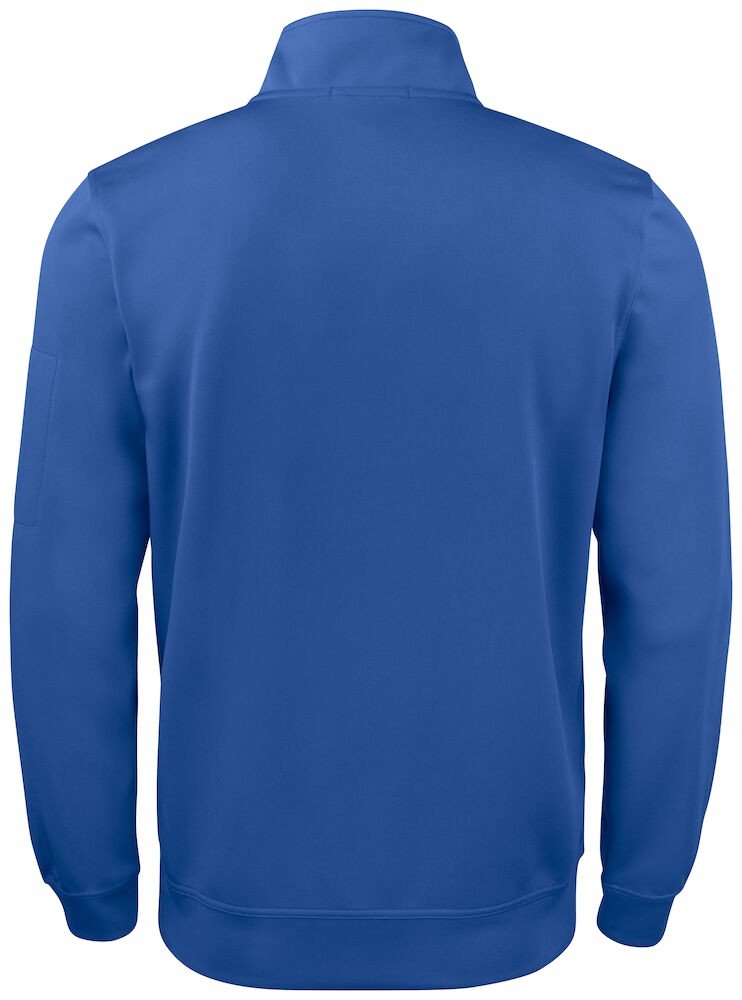 Sweatshirt Basic Active Half Zip Clique bleu royal - vue 4