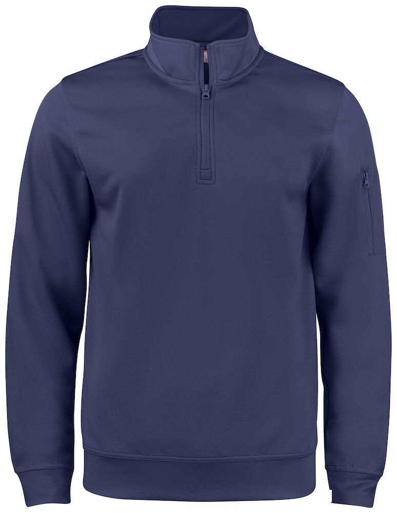 Sweatshirt Basic Active Half Zip Clique bleu foncé