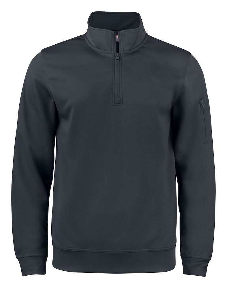 Sweatshirt Basic Active Half Zip Clique noir