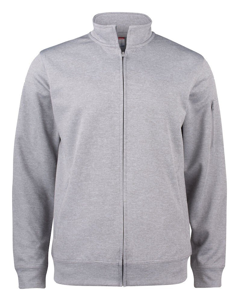 Sweatshirt Basic Active Cardigan Clique gris mélange