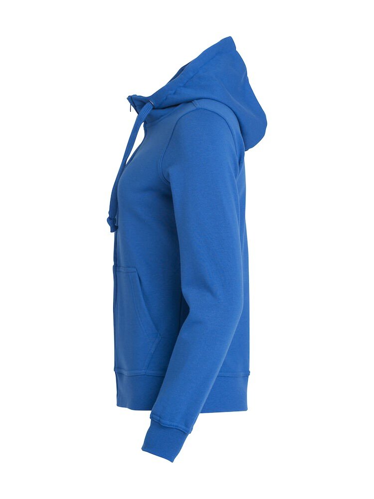 Sweatshirt Basic Hoody Full Zip Women Clique bleu royal - vue 3