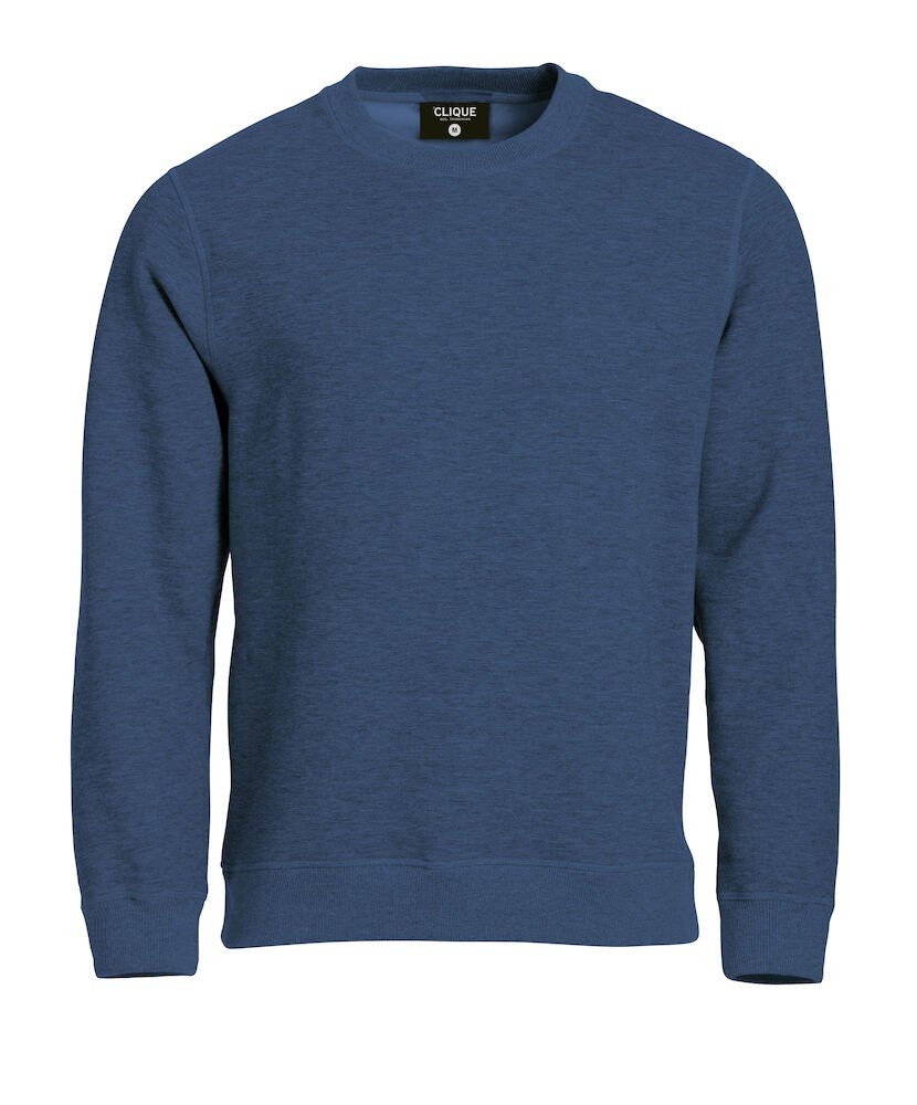 Sweatshirt Classic Roundneck Clique bleumélange