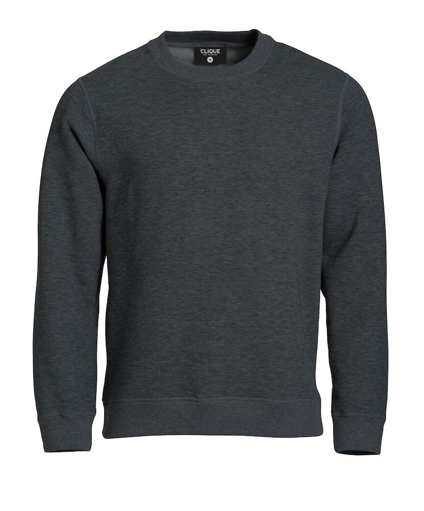 Sweatshirt Classic Roundneck Clique gris anthracite mélange