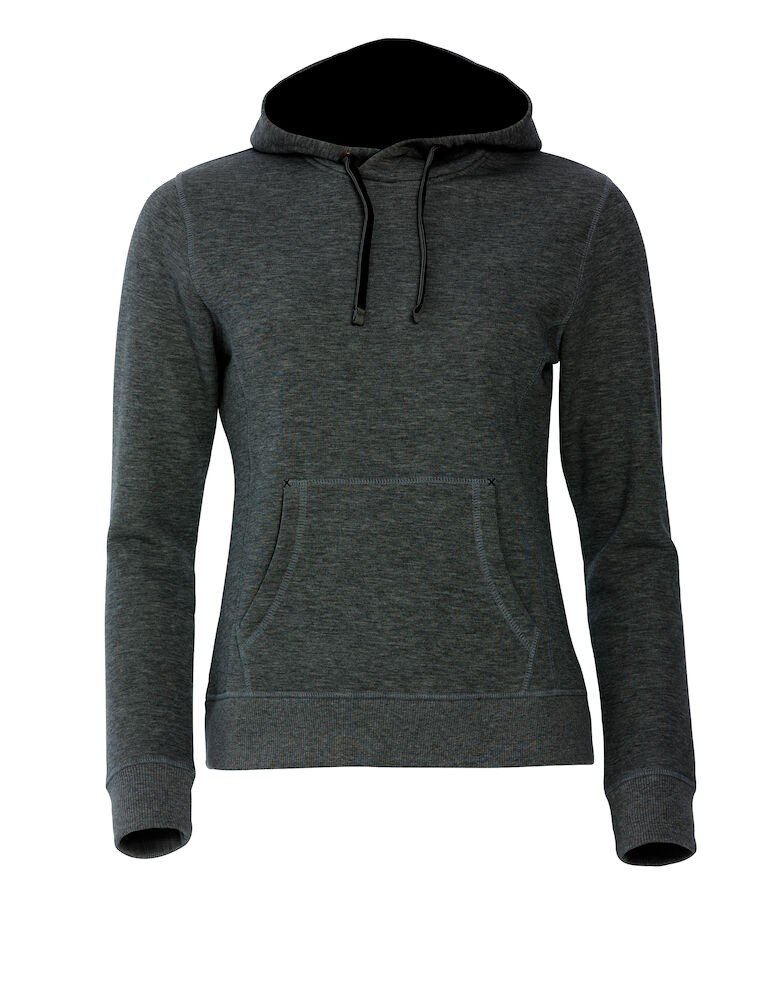 Sweatshirt Classic Hoody Women Clique gris anthracite mélange