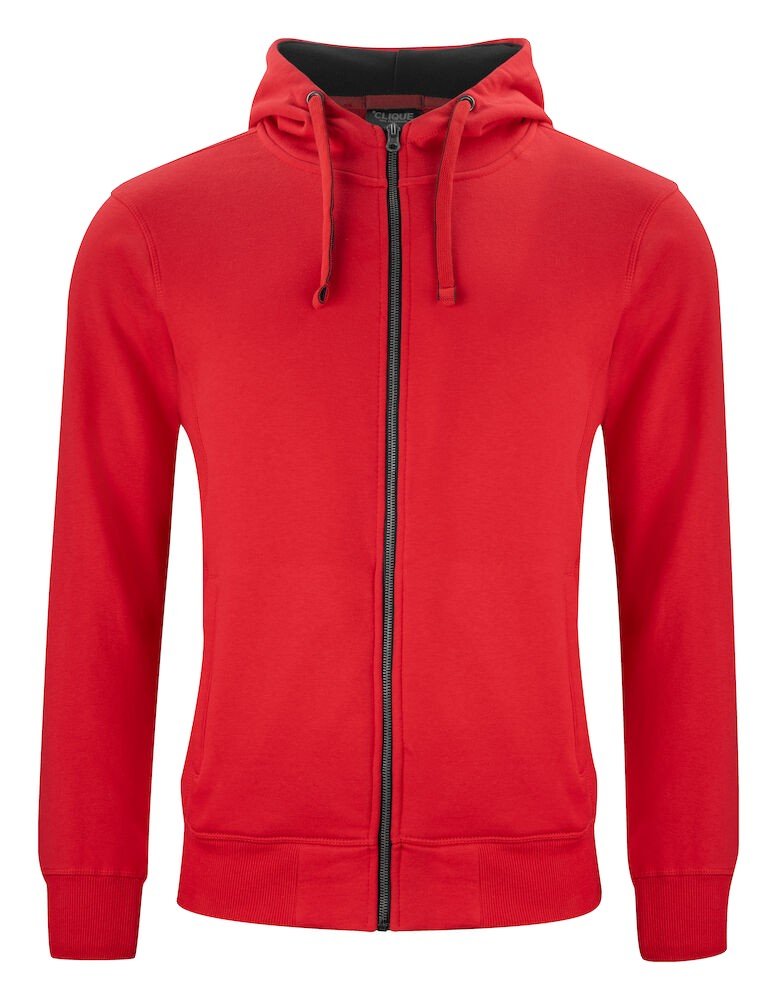 Sweatshirt Classic Hoody Full Zip Clique rouge