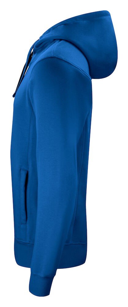 Sweatshirt Classic Hoody Full Zip Clique bleu royal - vue 3