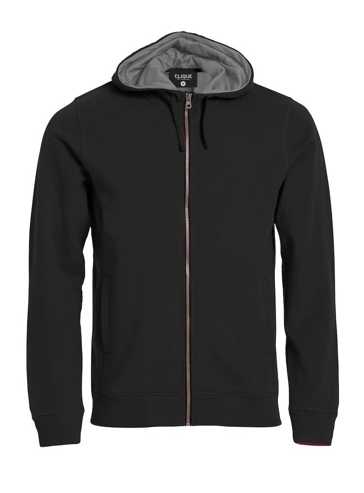 Sweatshirt Classic Hoody Full Zip Clique noir