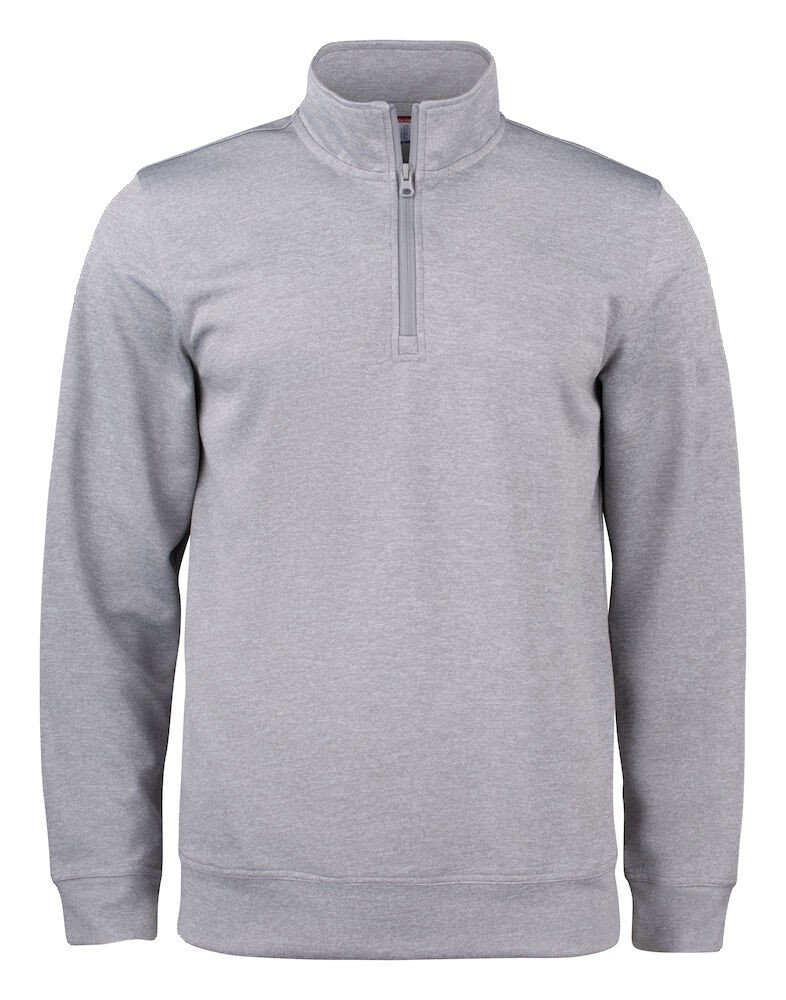 Sweatshirt Basic Active Half Zip Junior Clique gris mélange