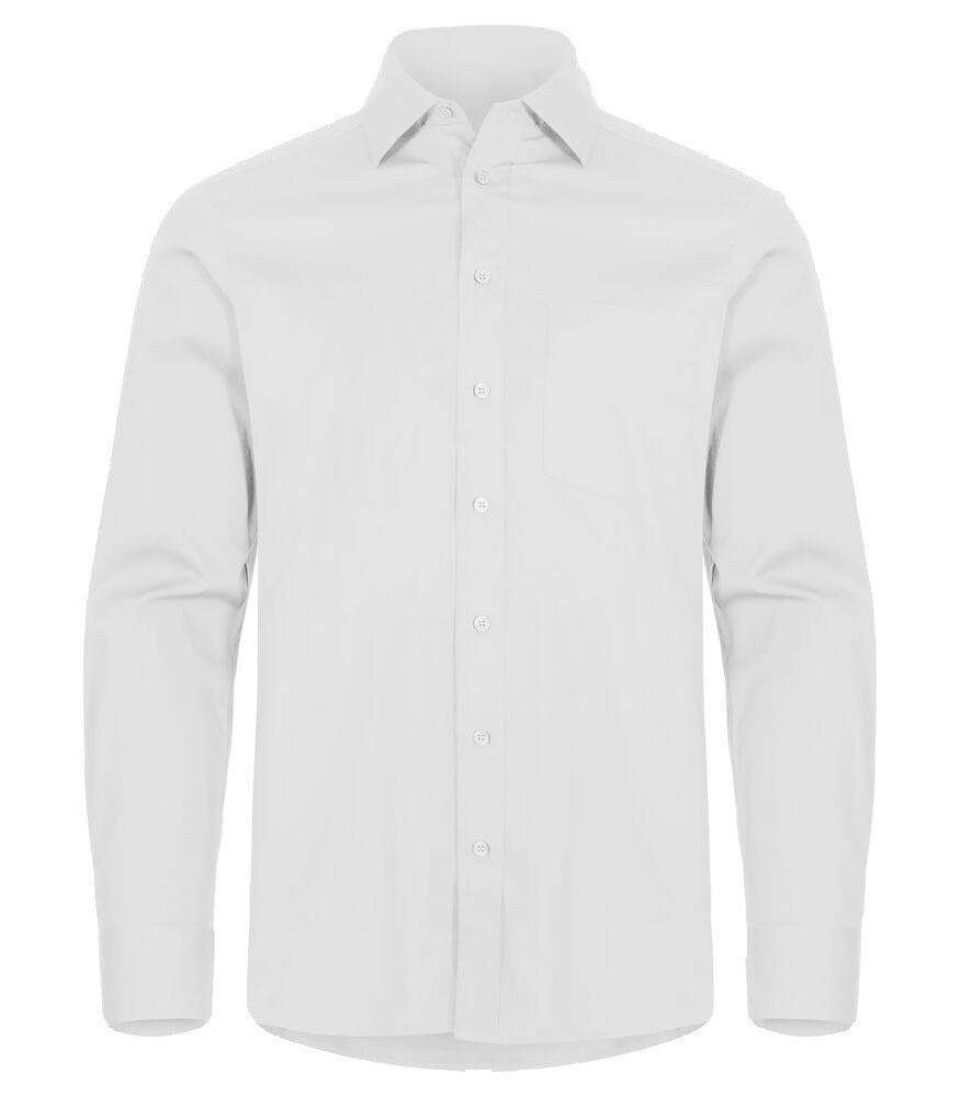 Chemise Stretch Shirt L/S Clique blanc