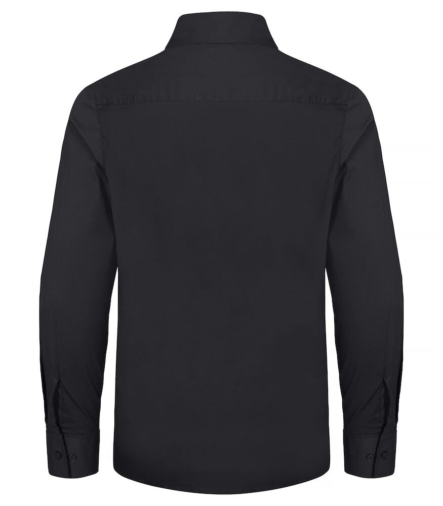 Chemise Stretch Shirt L/S Clique noir - vue 4