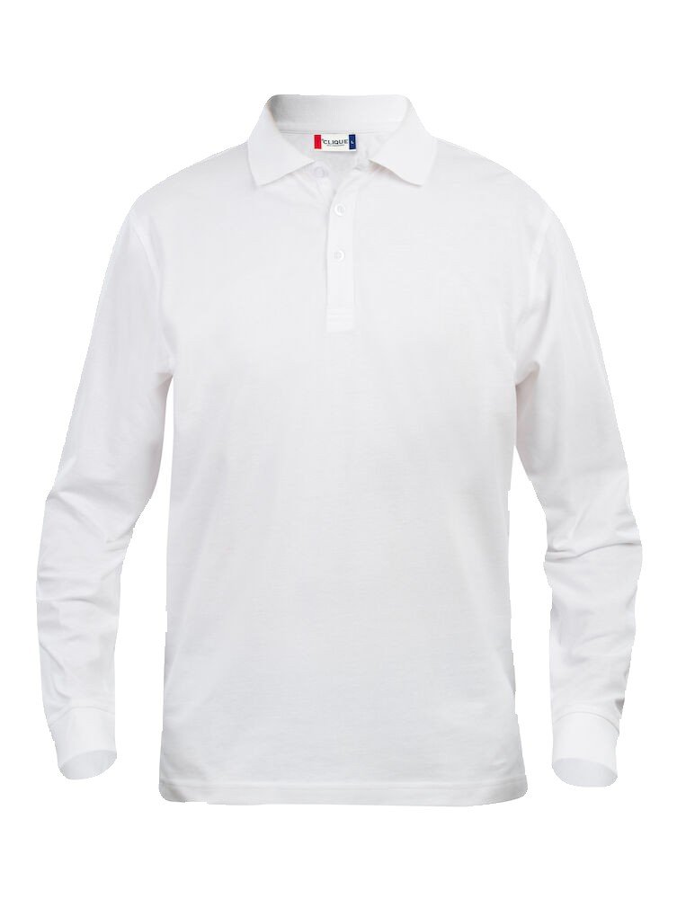 Polo Basic Polo L/S Junior Clique blanc