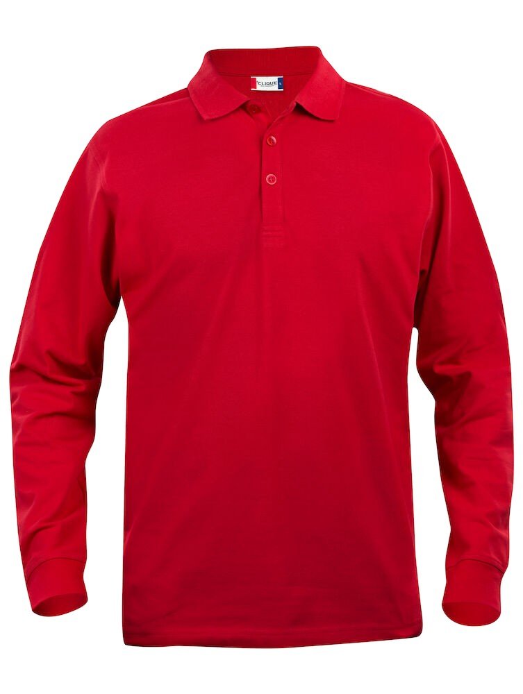 Polo Basic Polo L/S Junior Clique rouge