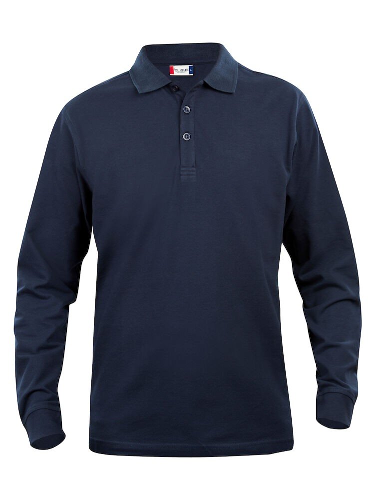 Polo Basic Polo L/S Junior Clique bleu foncé